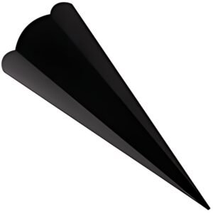 folia school cône coupé, hexagonal, 680 mm, noir