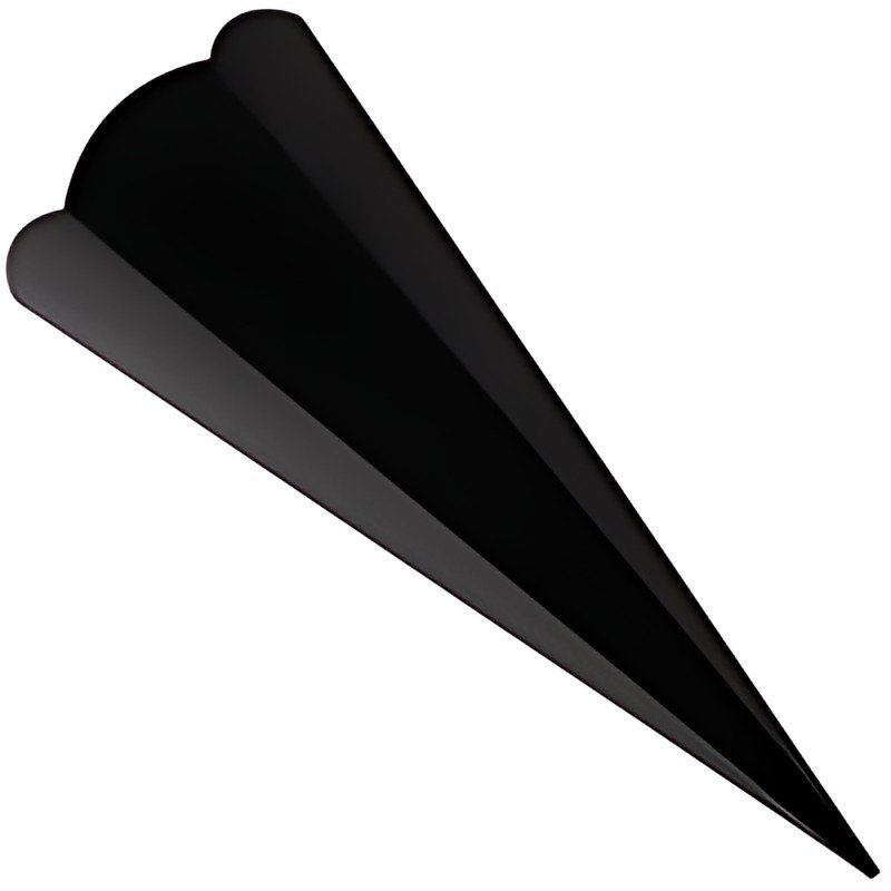 folia school cône coupé, hexagonal, 680 mm, noir