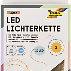 folia Guirlande lumineuse LED, fonctionne à pile, 20 LED