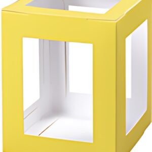folia Pièces en carton pour mini lanterne, jaune