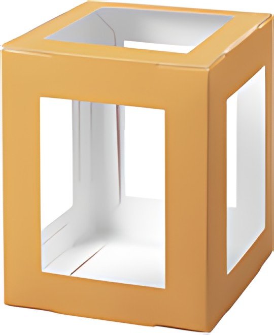 folia Pièces en carton pour mini lanterne, orange