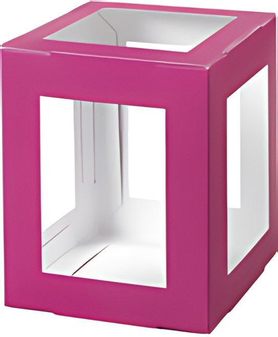 folia Pièces en carton pour mini lanterne, fuchsia