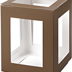 folia Pièces en carton pour mini lanterne, marron
