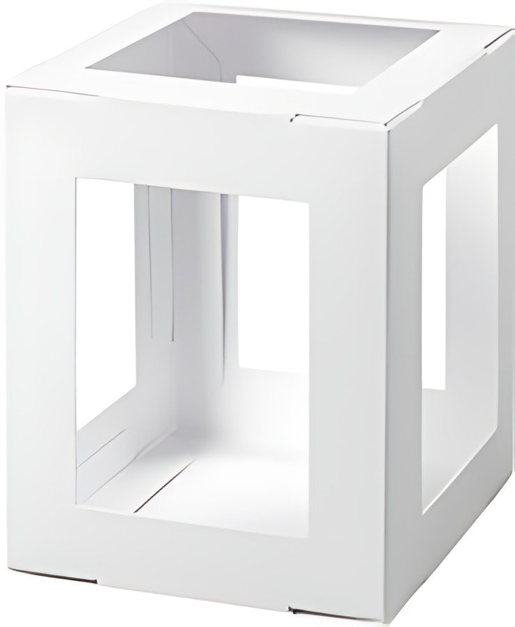 folia Pièces en carton pour lanterne, 135x135x180 mm, blanc