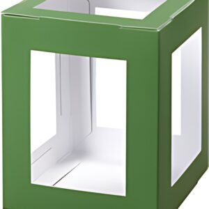folia Pièces en carton pour lanterne, 135x135x180 mm, vert