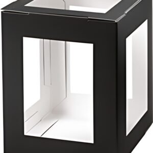 folia Pièces en carton pour lanterne, 135x135x180 mm, noir