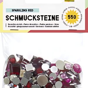 folia Pierres décoratives "Sparkling Red", acrylique