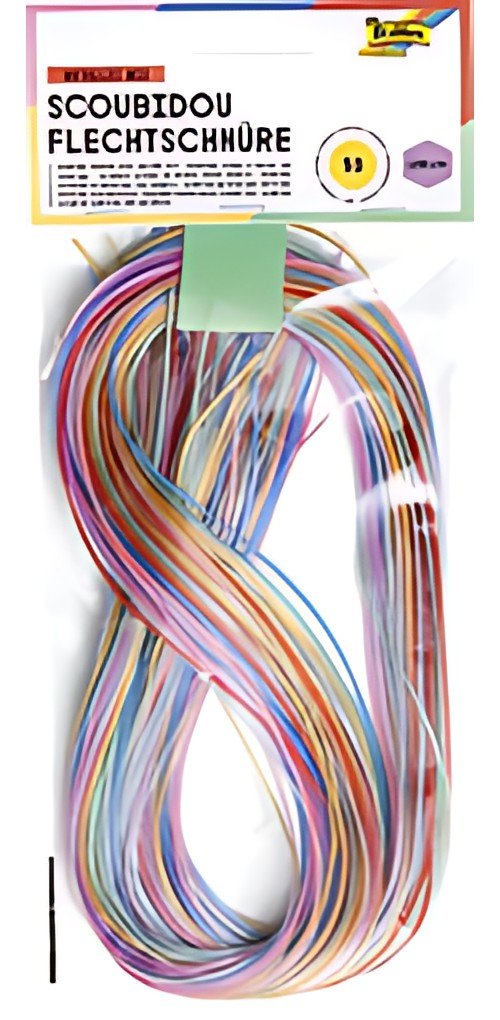 folia Fil pour scoubidou Metallic Mix, longueur: 1 m
