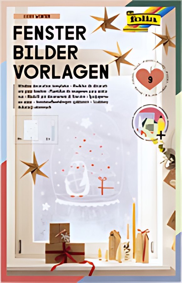 folia Modèle de décoration pour fenêtres "COSY WINTER"