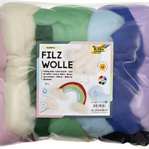 folia Laine feutrée "RAINBOW", 350 g, assortie