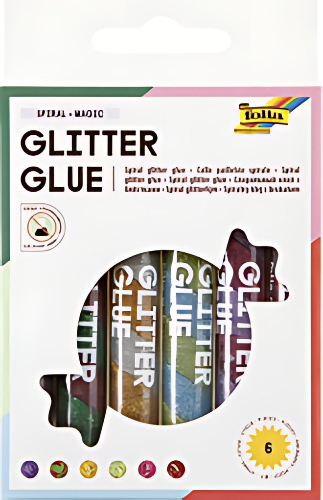 folia Colle pailletée "Glitterglue SPIRAL MAGIC", assortie