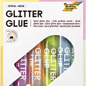 folia Colle pailletée "Glitterglue SPIRAL NEON", assortie