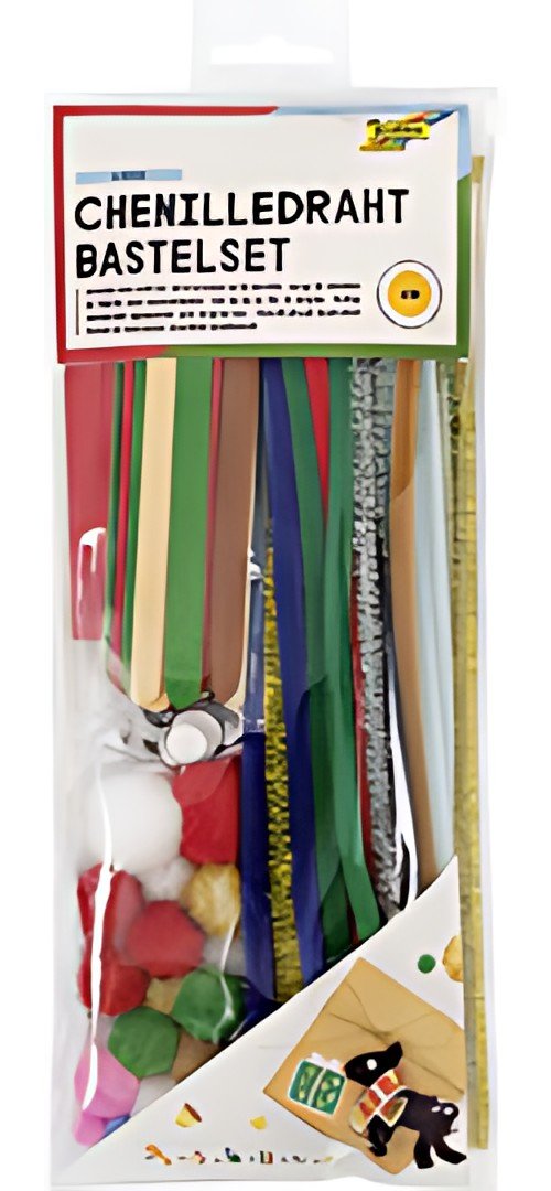 folia Kit d'activités en fil chenille WINTER, 199 pièces
