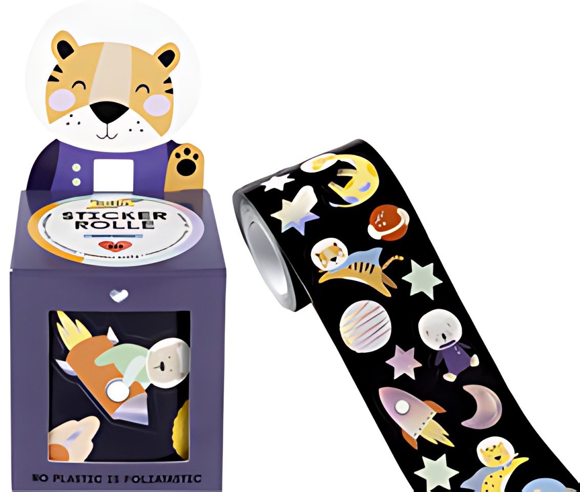 folia Sticker SPACE SAFARI, sur rouleau, 4 m