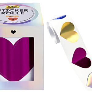 folia Sticker HEARTS, en rouleau, 3 m