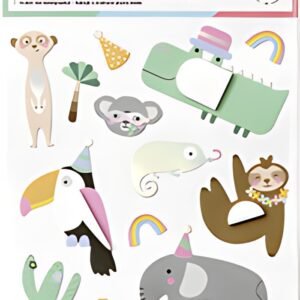 folia Sticker boule en papier JUNGLE