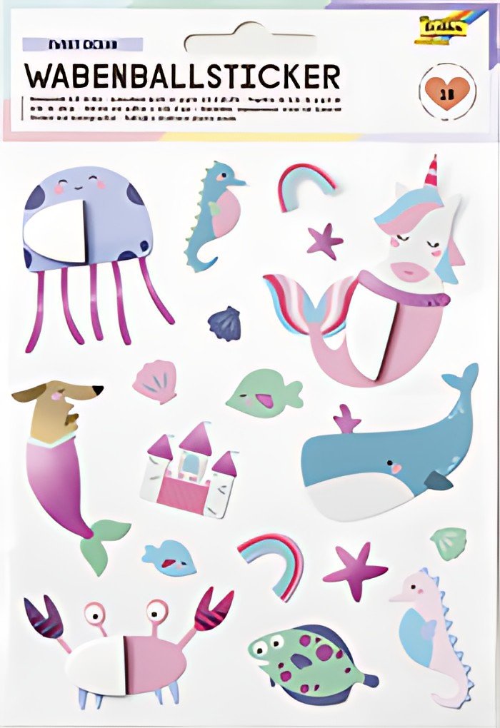 folia Sticker boule en papier SWEET OCEAN