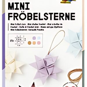 folia Bandes de papier PASTEL pour mini étoiles de Froebel