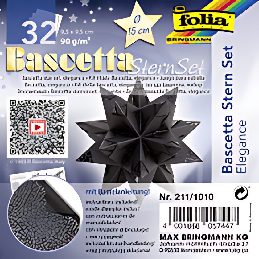 folia Feuilles de papier pliable étoile Bascetta Élégance