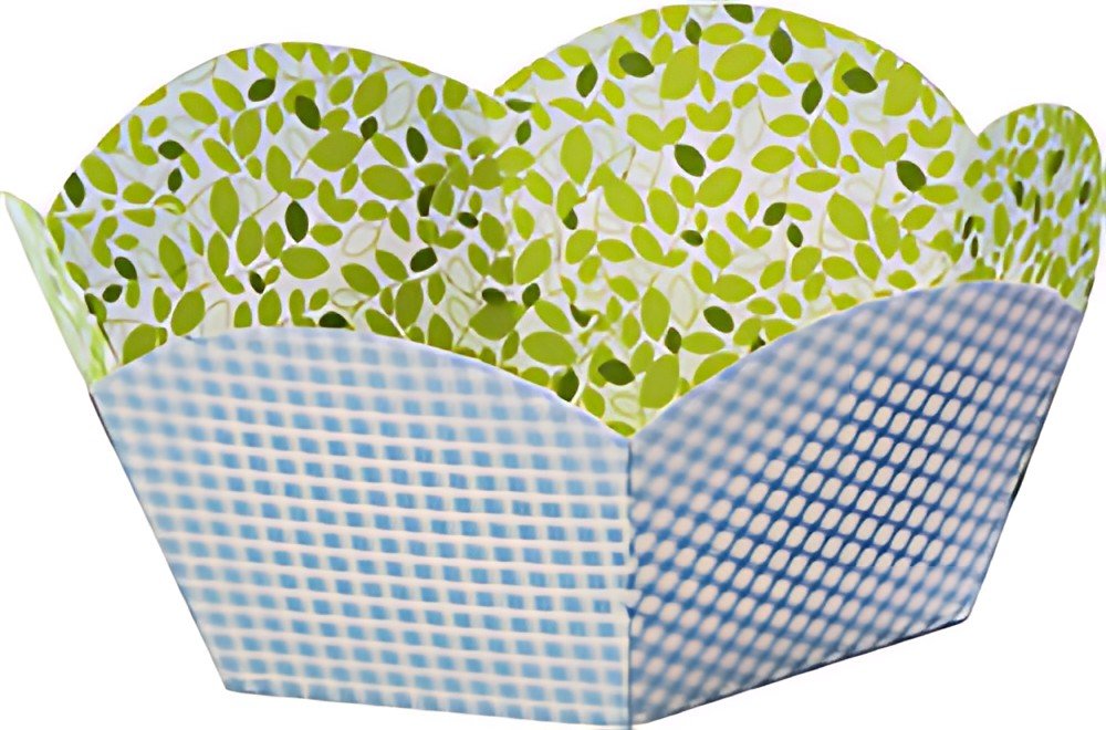 folia Panier pour cadeaux en carton imprimé, diamètre 145 mm