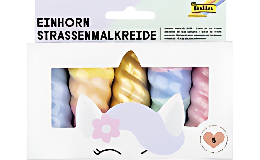 folia Craie de trottoir "licorne", assorti
