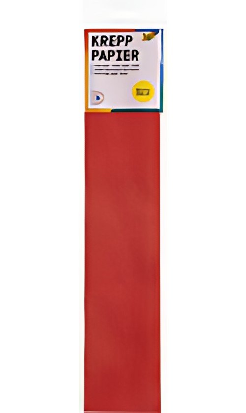folia Papier crépon en couches, 500 mm x 2,5 m, rouge feu