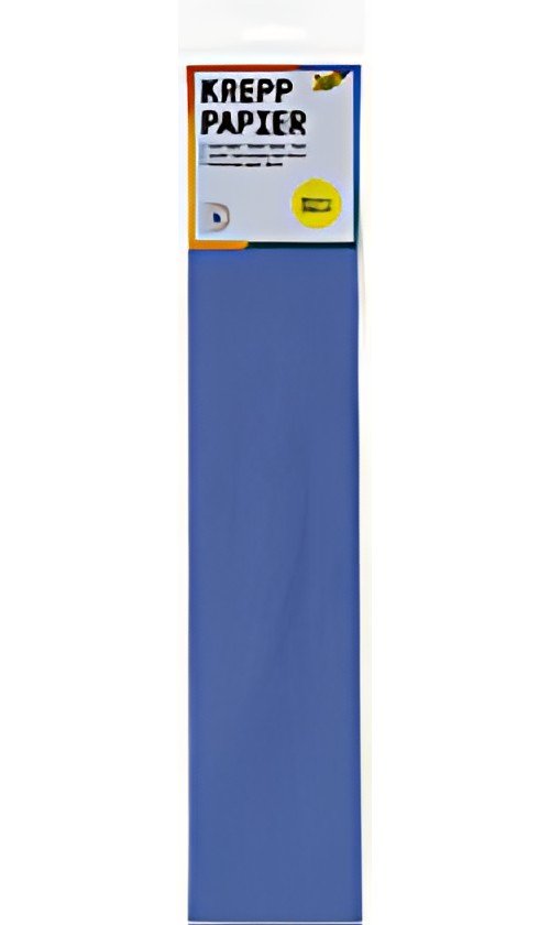 folia Papier crépon en couches, 500mm x 2,5m, bleu brillant