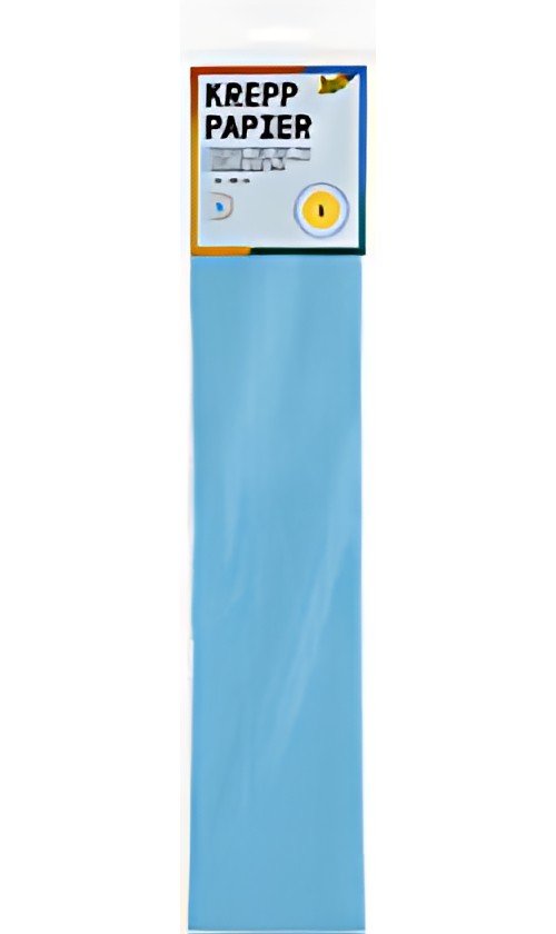 folia Papier crépon en couches, 500 mm x 2,5 m, bleu clair
