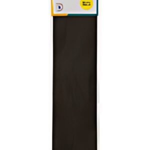 folia Papier crépon en couches, 500 mm x 2,5 m, noir