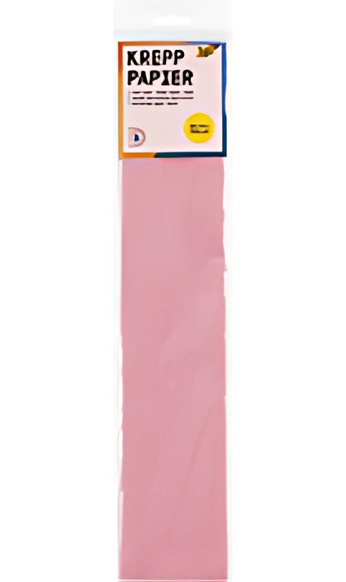 folia Papier crépon en couches, 500 mm x 2,5 m, rose pâle