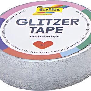 folia Ruban adhésif décoratif Glitzer-Tape, argent