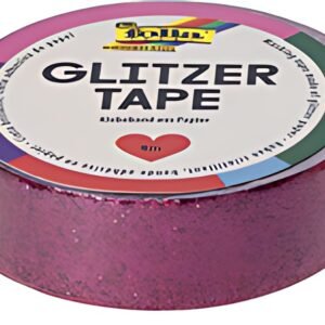 folia Ruban adhésif décoratif Glitzer-Tape, pink