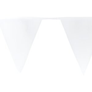folia Guirlande de fanions "Basic", longueur: 3,80 m, blanc