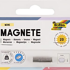 folia Mini-aimant néodyme, diamètre: 6 mm x (H)1 mm, argent
