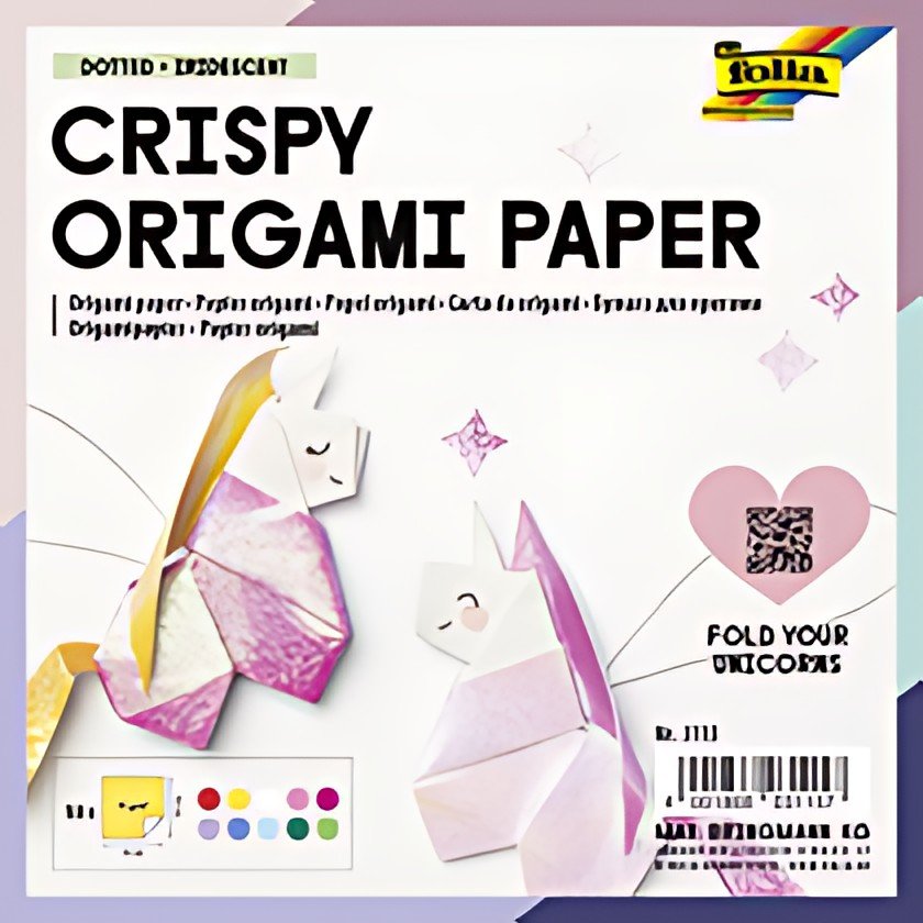 folia Feuille à plier Crispy Origami Paper, gaufrage points