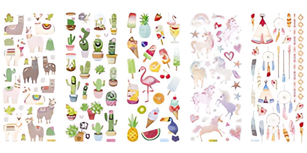 folia Sticker scintillant "Exotic"