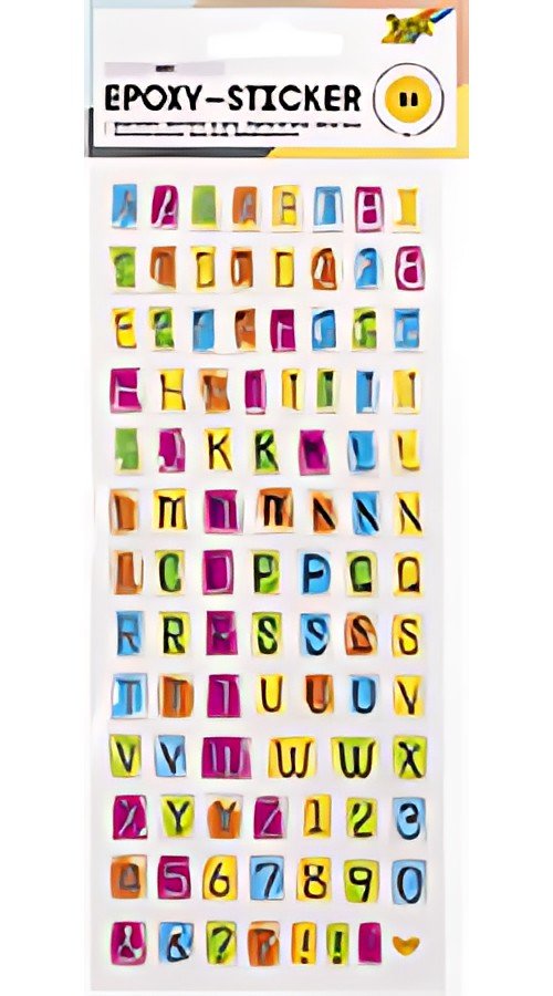folia Sticker époxy ABC, effet 3D