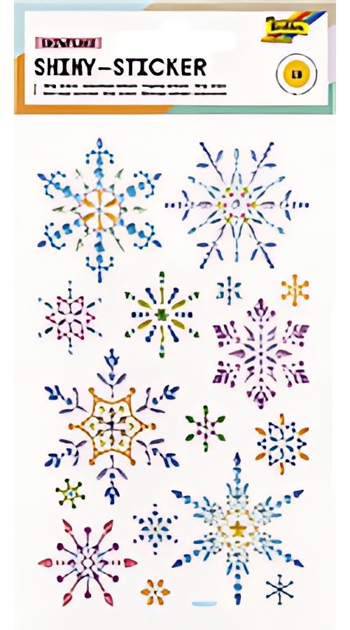 folia Sticker brillant SNOWFLAKE