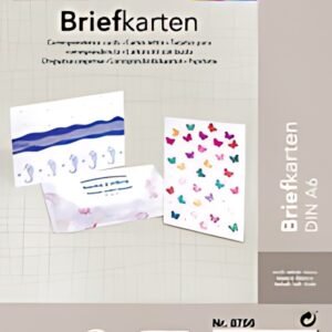 folia Carte-lettre, 190 g/m2, A6, blanc