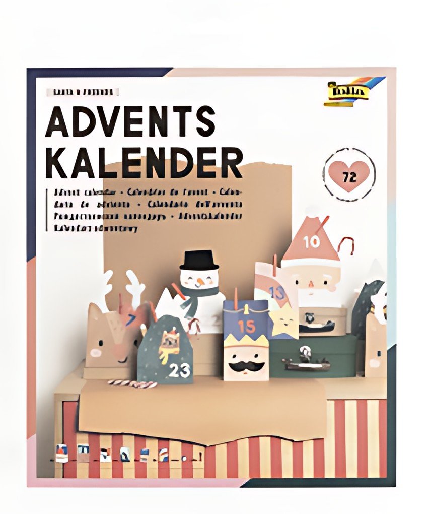 folia Calendrier de l'Avent SANTA & FRIENDS, 72 pièces