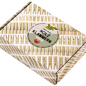 folia Mélange de pinces en bois NATURAL Jumbobox, 500 g