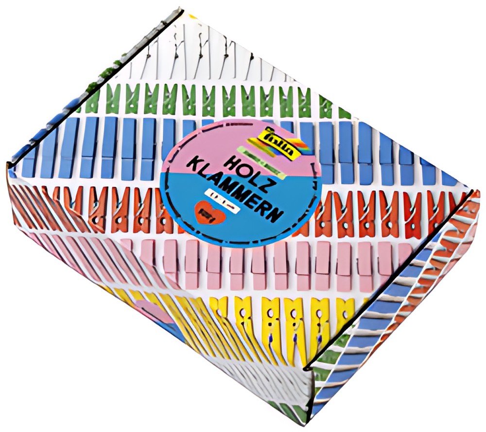 folia Mélange de pinces en bois BASIC Jumbobox, 500 g
