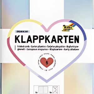 folia Kit de cartes pliantes, 105 x 150 mm, irisé
