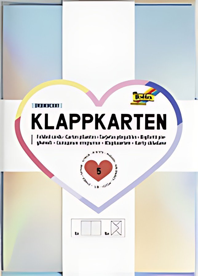 folia Kit de cartes pliantes, 105 x 150 mm, irisé