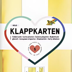 folia Kit de cartes pliantes, 105 x 150 mm, or métallisé