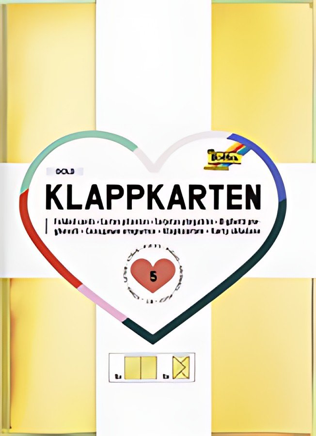 folia Kit de cartes pliantes, 105 x 150 mm, or métallisé