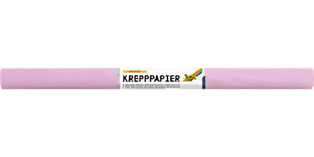 folia Rouleau de papier crépon, 500 mm x 2,5 m, rose pâle