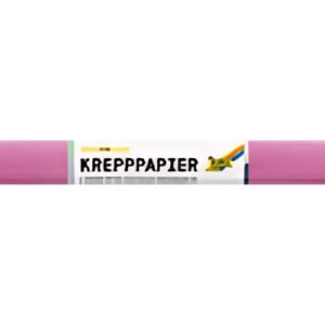 folia Rouleau de papier crépon, 500 mm x 2,5 m, rose