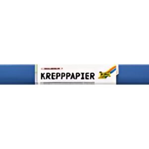 folia Rouleau de papier crépon, 500mm x 2,5m, bleu brillant