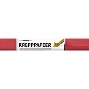 folia Rouleau de papier crépon, 500 mm x 2,5 m, rouge feu